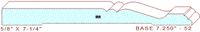 Baseboard 7-1/4" - 52 Baseboard 7-1/4" - 52