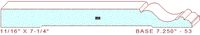 Baseboard 7-1/4" - 53 Baseboard 7-1/4" - 53