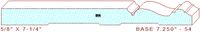Baseboard 7-1/4" - 54 Baseboard 7-1/4" - 54