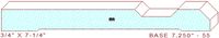 Baseboard 7-1/4" - 55 Baseboard 7-1/4" - 55