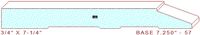 Baseboard 7-1/4" - 57 Baseboard 7-1/4" - 57