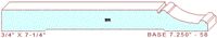 Baseboard 7-1/4" - 58 Baseboard 7-1/4" - 58