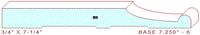 Baseboard 7-1/4" - 6 Baseboard 7-1/4" - 6