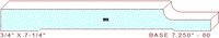 Baseboard 7-1/4" - 60 Baseboard 7-1/4" - 60