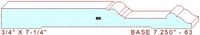 Baseboard 7-1/4" - 63 Baseboard 7-1/4" - 63