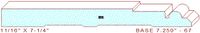 Baseboard 7-1/4" - 67 Baseboard 7-1/4" - 67