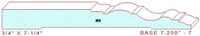 Baseboard 7-1/4" - 7 Baseboard 7-1/4" - 7