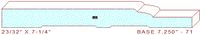 Baseboard 7-1/4" - 71 Baseboard 7-1/4" - 71