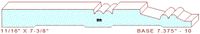 Baseboard 7-3/8" - 10 Baseboard 7-3/8" - 10