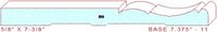 Baseboard 7-3/8" - 11 Baseboard 7-3/8" - 11