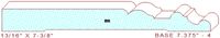 Baseboard 7-3/8" - 4 Baseboard 7-3/8" - 4