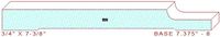 Baseboard 7-3/8" - 8 Baseboard 7-3/8" - 8