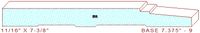 Baseboard 7-3/8" - 9 Baseboard 7-3/8" - 9