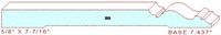 Baseboard 7-7/16" Baseboard 7-7/16"