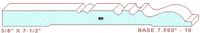 Baseboard 7-1/2" - 10 Baseboard 7-1/2" - 10