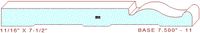 Baseboard 7-1/2" - 11 Baseboard 7-1/2" - 11