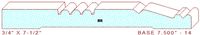 Baseboard 7-1/2" - 14 Baseboard 7-1/2" - 14