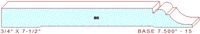 Baseboard 7-1/2" - 15 Baseboard 7-1/2" - 15