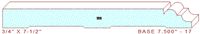 Baseboard 7-1/2" - 17 Baseboard 7-1/2" - 17