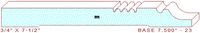 Baseboard 7-1/2" - 23 Baseboard 7-1/2" - 23