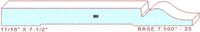 Baseboard 7-1/2" - 25 Baseboard 7-1/2" - 25
