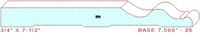 Baseboard 7-1/2" - 26 Baseboard 7-1/2" - 26