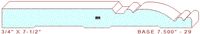 Baseboard 7-1/2" - 29 Baseboard 7-1/2" - 29