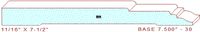 Baseboard 7-1/2" - 30 Baseboard 7-1/2" - 30
