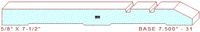 Baseboard 7-1/2" - 31 Baseboard 7-1/2" - 31