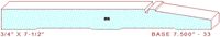 Baseboard 7-1/2" - 33 Baseboard 7-1/2" - 33