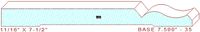Baseboard 7-1/2" - 35 Baseboard 7-1/2" - 35