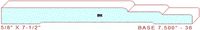 Baseboard 7-1/2" - 36 Baseboard 7-1/2" - 36