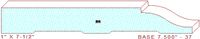 Baseboard 7-1/2" - 37 Baseboard 7-1/2" - 37