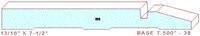 Baseboard 7-1/2" - 38 Baseboard 7-1/2" - 38