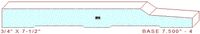 Baseboard 7-1/2" - 4 Baseboard 7-1/2" - 4