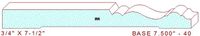 Baseboard 7-1/2" - 40 Baseboard 7-1/2" - 40