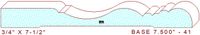 Baseboard 7-1/2" - 41 Baseboard 7-1/2" - 41
