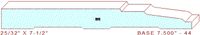 Baseboard 7-1/2" - 44 Baseboard 7-1/2" - 44