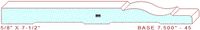 Baseboard 7-1/2" - 45 Baseboard 7-1/2" - 45