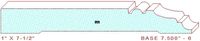Baseboard 7-1/2" - 6 Baseboard 7-1/2" - 6