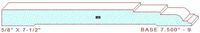 Baseboard 7-1/2" - 9 Baseboard 7-1/2" - 9