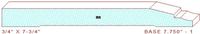 Baseboard 7-3/4" - 1 Baseboard 7-3/4" - 1