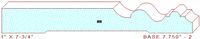 Baseboard 7-3/4" - 2 Baseboard 7-3/4" - 2