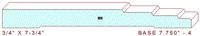 Baseboard 7-3/4" - 4 Baseboard 7-3/4" - 4