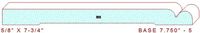 Baseboard 7-3/4" - 5 Baseboard 7-3/4" - 5