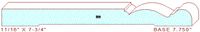 Baseboard 7-3/4" Baseboard 7-3/4"