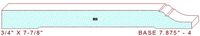 Baseboard 7-7/8" - 4 Baseboard 7-7/8" - 4