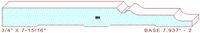 Baseboard 7-15/16" - 2 Baseboard 7-15/16" - 2