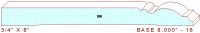 Baseboard 8" - 16 Baseboard 8" - 16