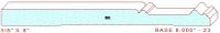 Baseboard 8" - 23 Baseboard 8" - 23